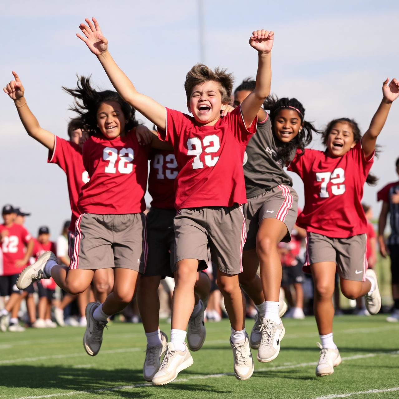 Team celebrating